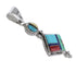 Sterling Silver Multicolor Southwest Jewelry Pendant RX95677